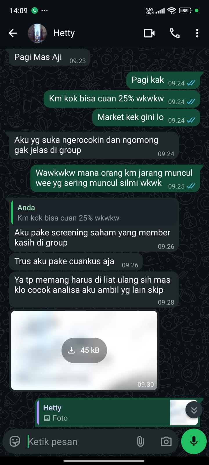 Screenshot testimoni Testimoni